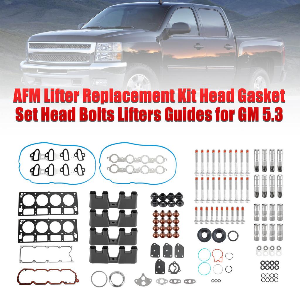 AFM Lifter Replacement Kit Head Gasket Set Head Bolts Lifters Guides for GM 5.3