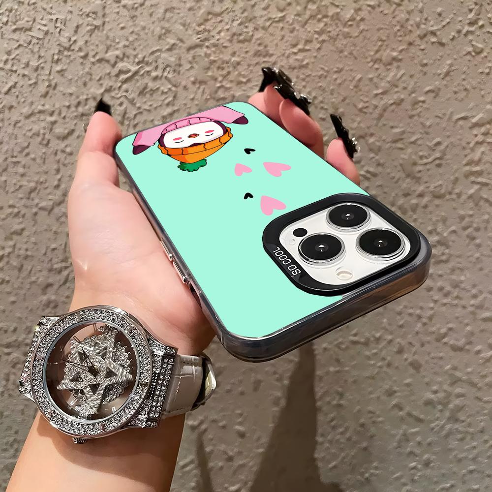 Чехол для телефона Pudgy Penguins Art Матовый Цветной Серебряный Для Iphone 17 Air 16 15 14 Pro 13 12 Plus 11 7 8 Max Роскошный Чехол