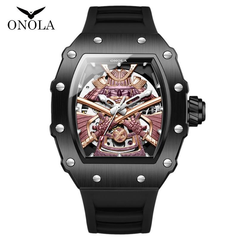 Top Brand New Hollow High Quality Two-way Automatic Mechanical Watch Men's Fashion Waterproof Luminous Wrist Watch