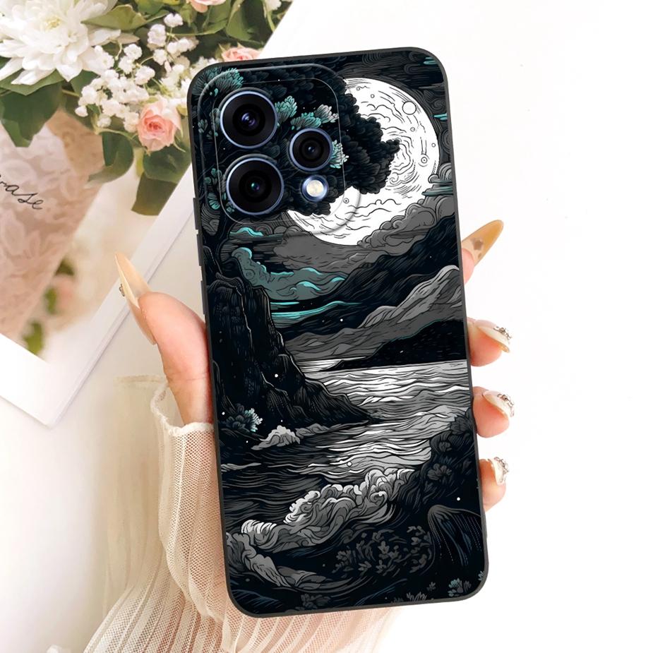 Чехол для Oppo Reno15 F 5G CPH2801 Роскошный Модный Конфетный Расписной Чехол Мягкий ТПУ Чехол для Телефона Для Oppo Reno 15 15F 15C 5G Reno15 Сумки