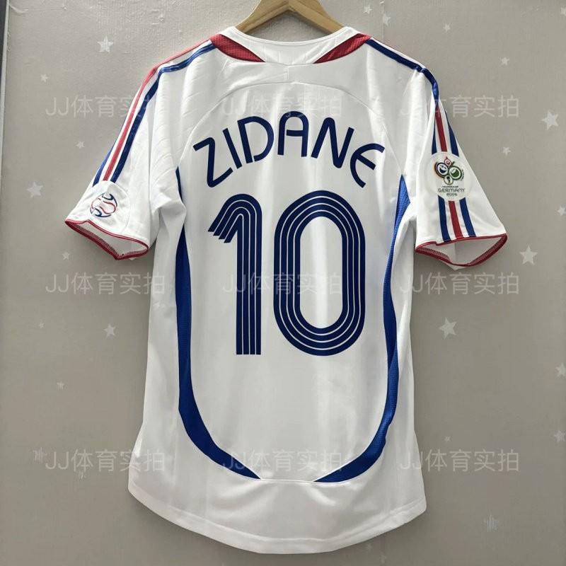 Retro Football Jersey Classic France National Team Style Beckham Zidane Neymar Messi Ronaldo Vintage Soccer Training Shirt