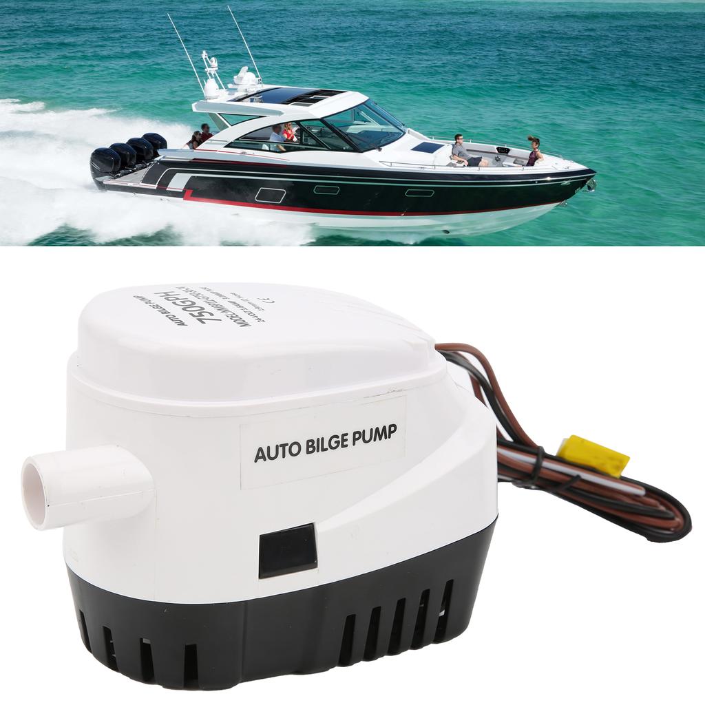 24В 750 галлонов/час Автоматический погружной трюмный насос Защита от коррозии и огня со встроенным поплавковым выключателем