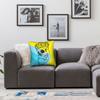 Черно-серая наволочка с лицом черепа Día De Los Muertos, забавная наволочка, мягкие наволочки для гостиной, дивана