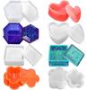 Flower Shaped Hand Made Tools Crystal Glue Silicone Casting Mould Storage Box Molds Epoxy Resin