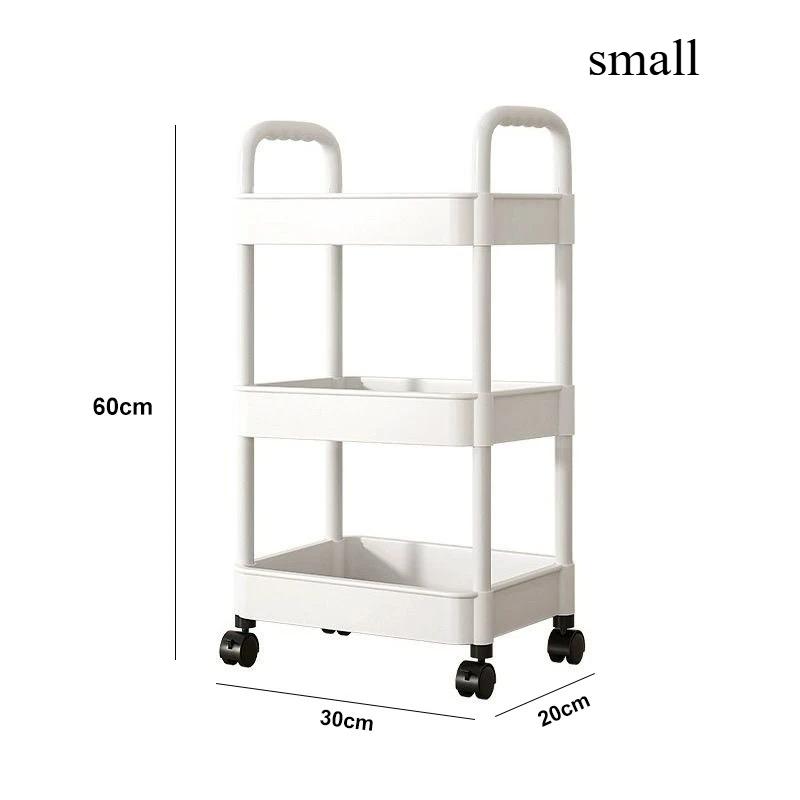 Бытовая многоуровневая тележка для хранения вещей, стеллаж для хранения вещей на пол, для кухни, спальни, ванной комнаты, стеллаж для хранения вещей с колесами