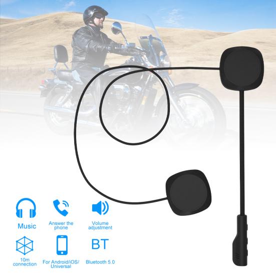 MH04 Bluetooth-совместимая 5.0 перезаряжаемая стереогарнитура для мотоцикла HiFi, наушники для шлема