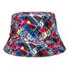 Reversible Street Fashion Hip Hop Print Bucket Hat with Sun Protection for Men & Women
