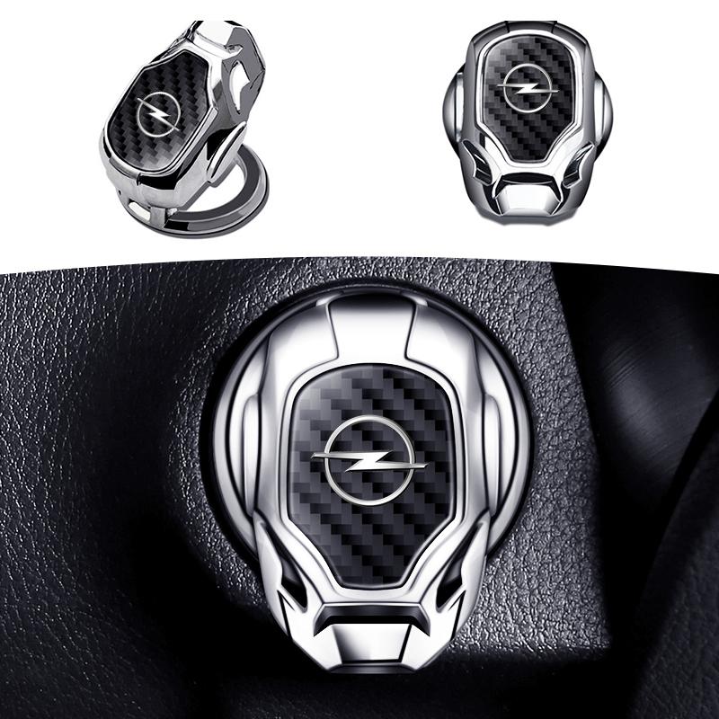 Q1022Q102Car One-Key Start Button Protection Cover Wear-resistant Flip-Top For Opel Insignia Astra Antara Meriva Zafira H G Corsa