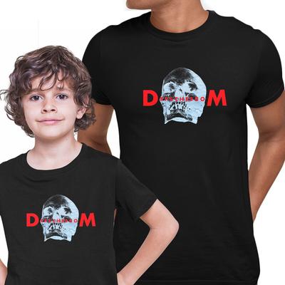 Футболка с туром Memento Mori Череп Музыкальная футболка Подарок Взрослые Дети DM Тур 2023
