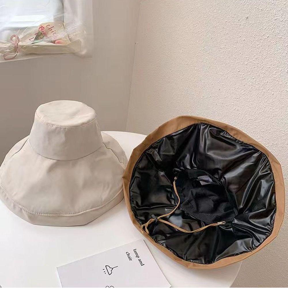 Шляпа женская летняя пляжная однотонная с широкими полями дорожная шляпа от солнца шляпа-ведро шляпа рыбака женская кепка