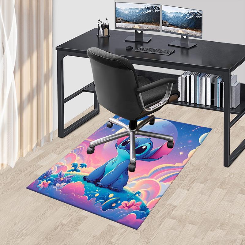 Stitch Space Adventure Carpet For Playroom Bedroom Living Room Sofa Home Decorkids Game Area Rug Nonslip Floor Mat