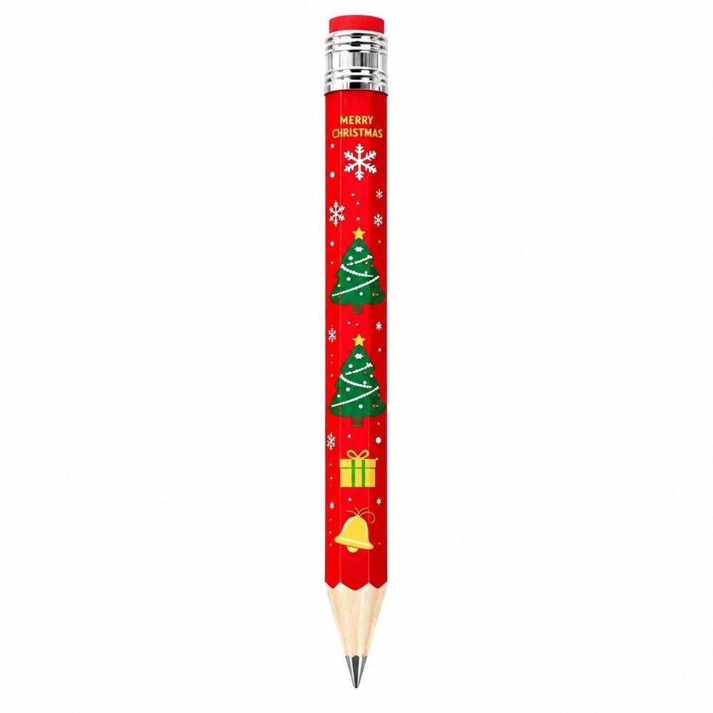 33cm Large Size Giant Pencil Christmas Pattern Christmas Giant Pencil Novelty Decor