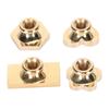 4 шт. матовый штамп пустой ассорти формы медный светлый воск печать штамп для ремесла