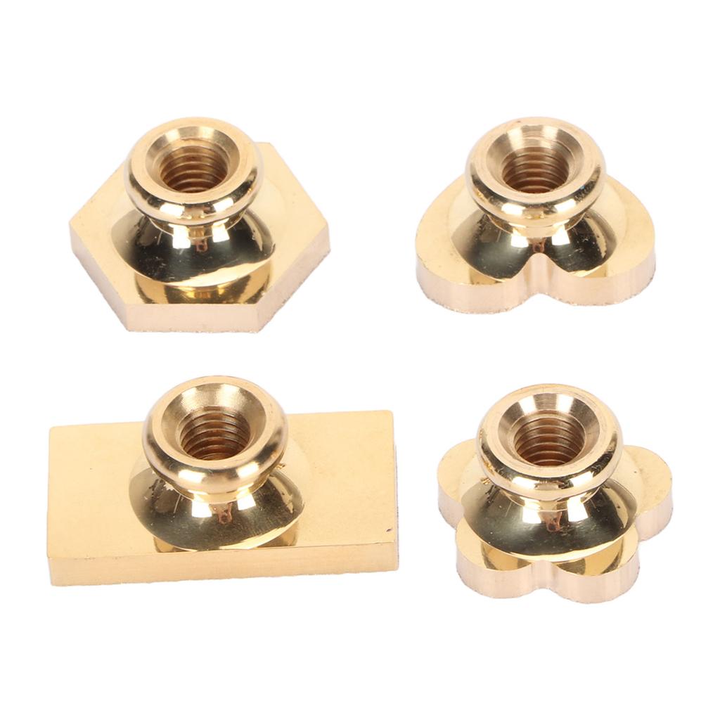 4 шт. матовый штамп пустой ассорти формы медный светлый воск печать штамп для ремесла