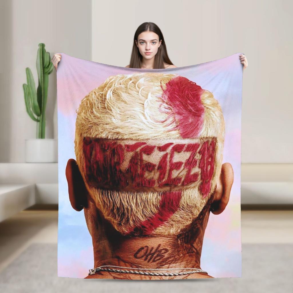 Крис Браун Breezy Bowl XX Тур Пледы Качественные Мягкие Постельные Принадлежности Пледы Зимний Пикник Домашний Декор Удобное Покрывало