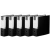 A4 Composite D-ring 9CM Binder 3-hole BR937, Black, 5 Pieces