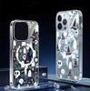 Магическая Шляпа Призрак Магнитный Прозрачный Чехол Полное Покрытие для iPhone 15/16/17 Pro Max