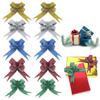 10 Pcs Sequin Ribbon Pull Bow Solid Color Pull Bow Knot Party Decor Ribbons Flower