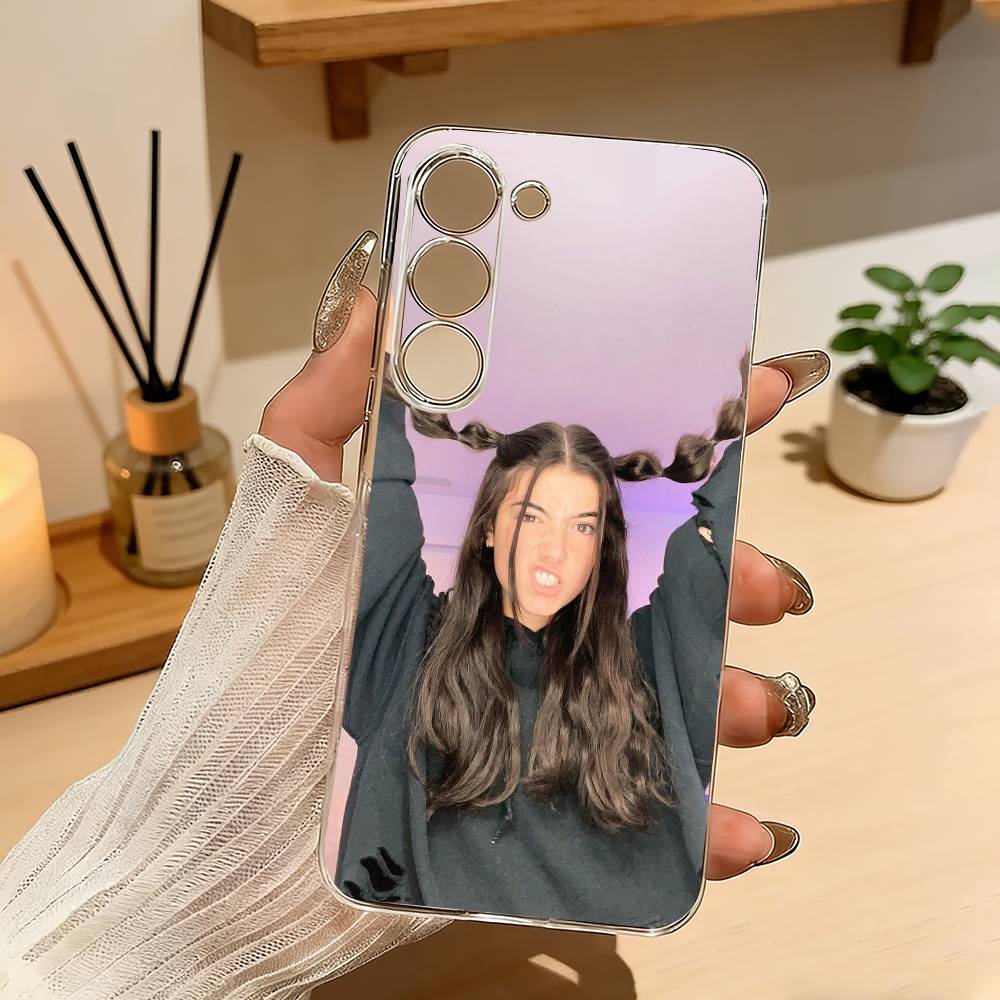 Sweetheart C-Charli D'A-Amelio Phone Case For Samsung Galaxy A71,A70,A52,A51,A40,A30 Transparent Cover