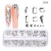 12 Grids/Box Crystal Nail Art Rhinestones Glass SS4-SS16 Shiny Flatback Diamond Gems DIY Nail Supplies Accessoires Ongles