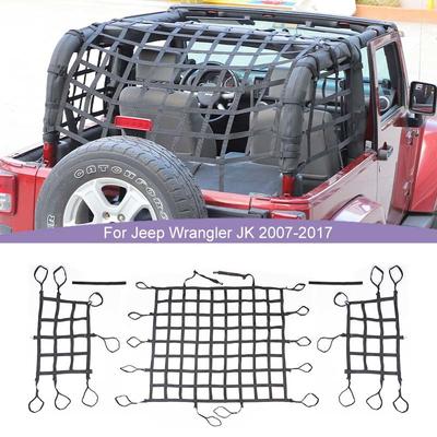 Задняя изоляционная сетка для багажника, органайзер для багажника для Jeep Wrangler JK 2007-2017, 2-дверная версия, автомобильные аксессуары