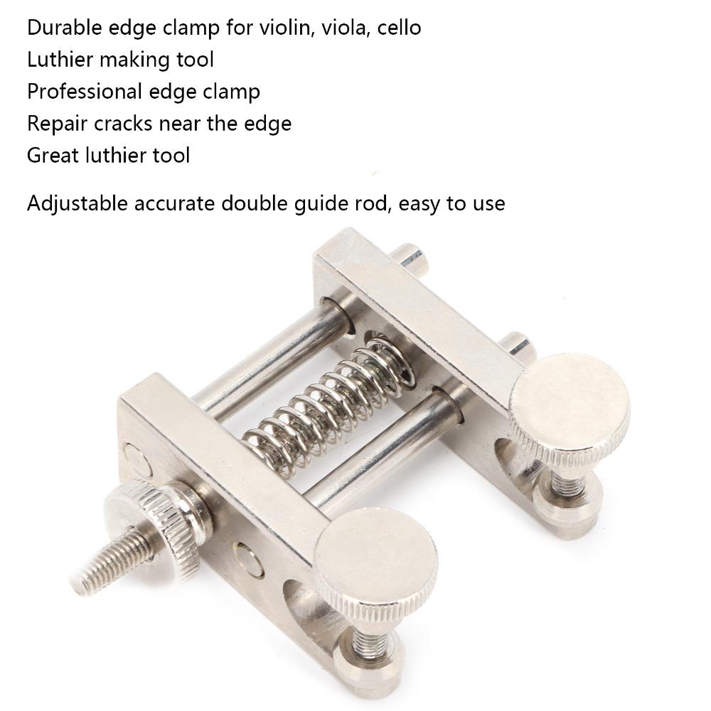 Metal Violin Crack Repair Tool Silver Luthier Making Clamp Professional Edge Clamp Tool For Violin