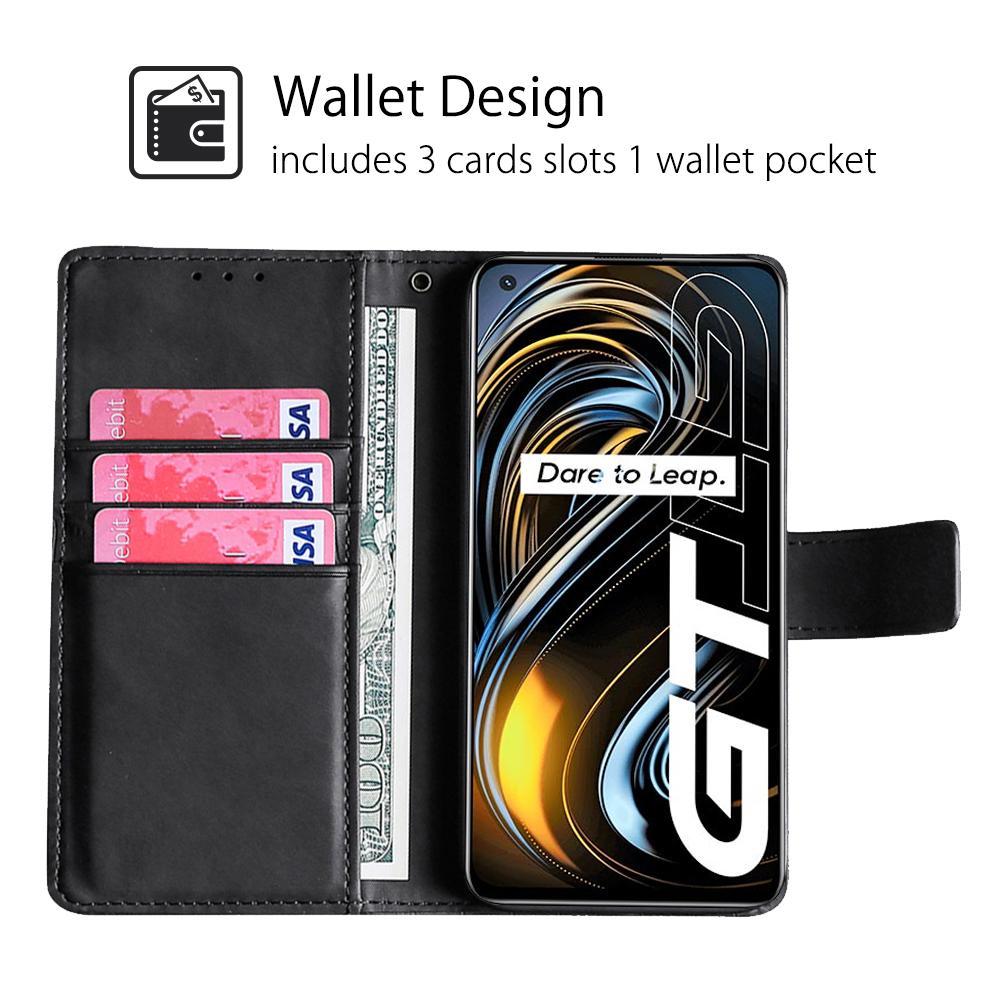 Wallet Case For Oppo A54 Realme C21 C11 6 8 Pro Xiaomi Redmi Note 9 10 9T 8T 9C 9A Crocodile Pattern Flip PU Leather Card Holster Cover Phone Bumper