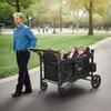 Wagon Stroller for 4 Kids Push Pull Collapsible Stroller 330LBS Loading