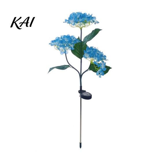 Solar Powered Patio Decor Fairy Hydrangea Lights, Garden Stake Waterproof LED Flower Light, Twinkling Tree Lights Outdoor Colorful Lamp