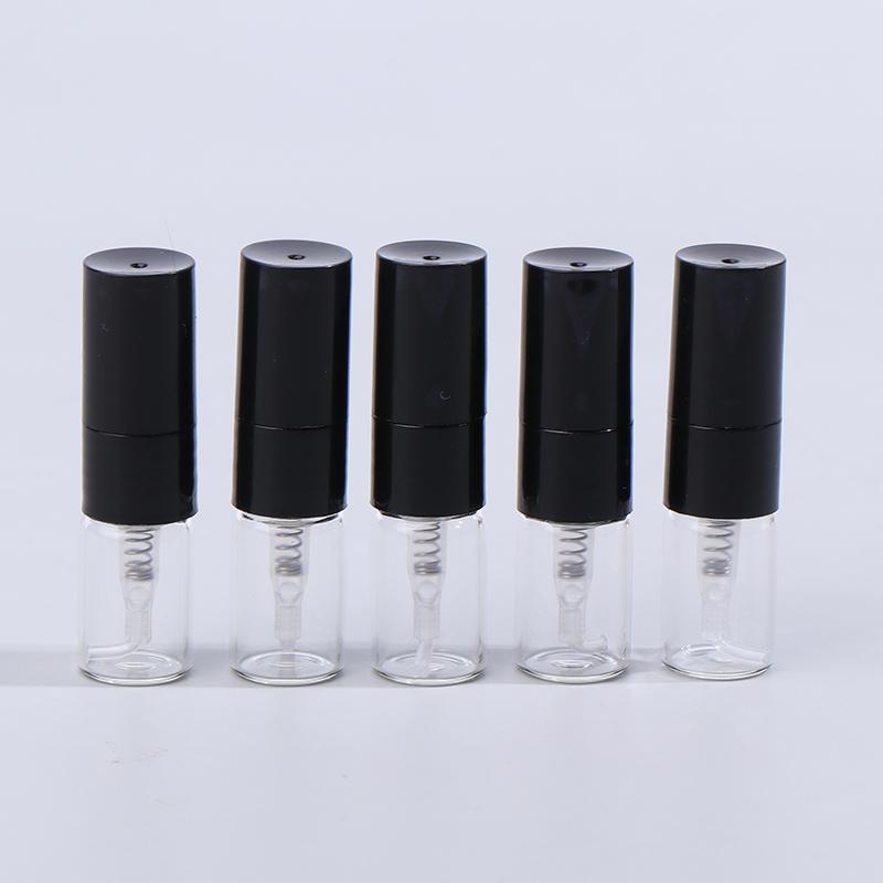 5 шт. 1 мл портативный стеклянный флакон для духов с распылителем многоразового использования с прямой подачей дозатор образцов пресс для тонкого распыления
