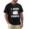 Футболка I SHOOT PEOPLE Роскошная мужская хиппи одежда спортивные футболки для мужчин
