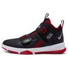 Nike Lebron 13 Soldier Slip Resistant Cushioning Abrasion Resistant High top Basketball Shoes Black White Red Unisex Kids' AR7585-003