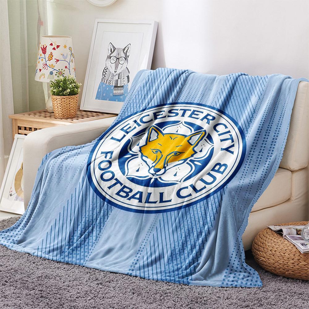 Leicester City Football Club Flannel Blanket, High quality Comfortable for All Seasons, Home Decor, Warmth and Comfort