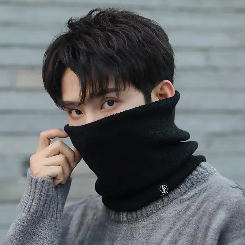 New Thick Winter Cold-proof Collar, Knitted Neck Gaiter Sports Scarf, Unisex Windproof and Sweat-resistant Hanging Neck