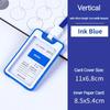 Women Men Plastic ID Credit Bank Card Holder Students Bus Card Case Lanyard Candy Colors Identity Badge Cards Cover