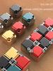 Aluminum Alloy Infinity Cube Fidget Toy Stress Relief Office Puzzle Relaxation Game Portable Educational Toy for Kids Adults