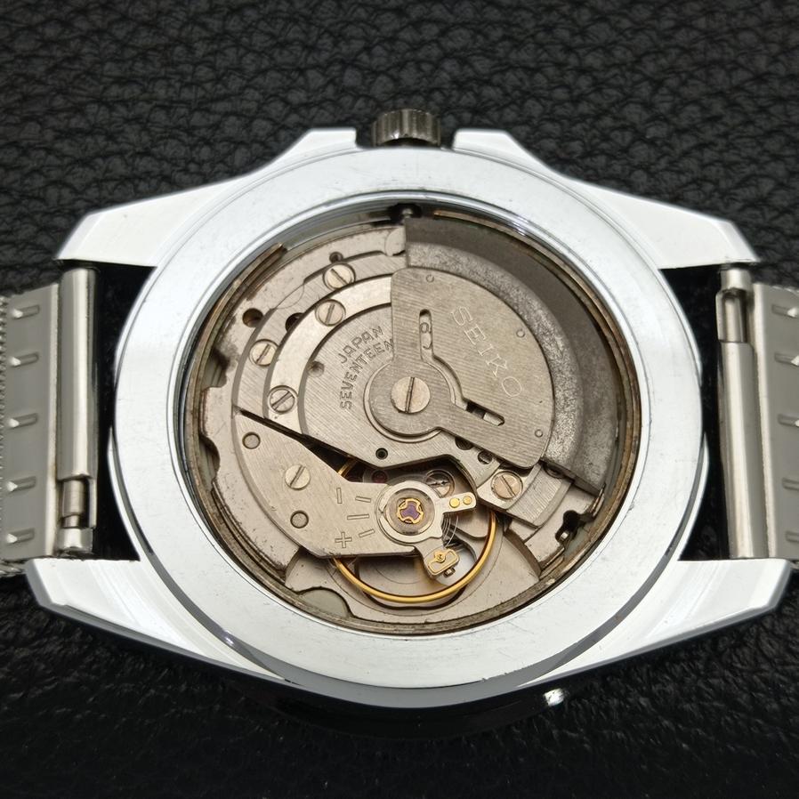 ЯПОНИЯ ВОССТАНОВЛЕННЫЕ SEIKO 5 МУЖСКИЕ 6309A АВТОМАТИЧЕСКИЕ ЧАСЫ С ЧЕРНЫМ ЦИФЕРБЛАТОМ В АРАБСКОМ СТИЛЕ a426414-2