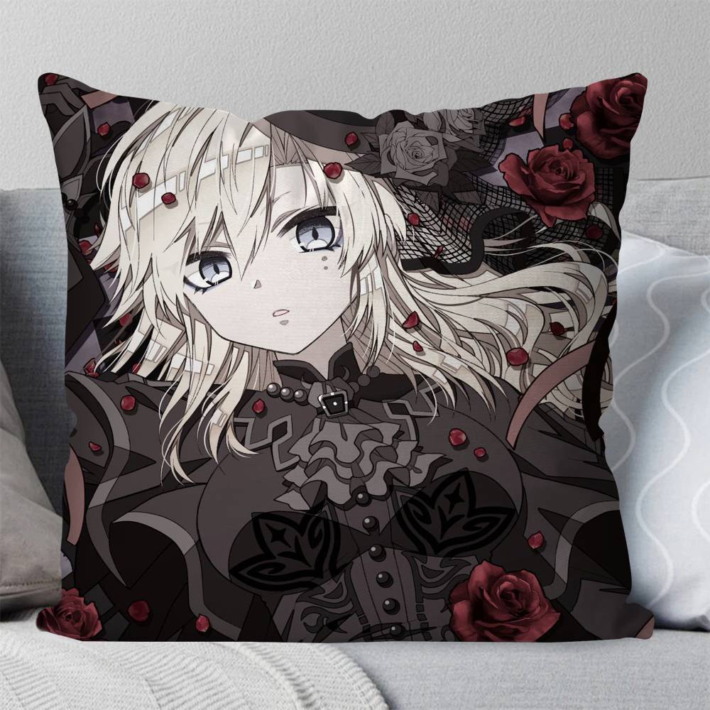 Kriemhild Animated Game Fate Grand Order Pillow Case Fashion Square Pillowcase Bedroom Sofa Room Ins Decoration Leisure