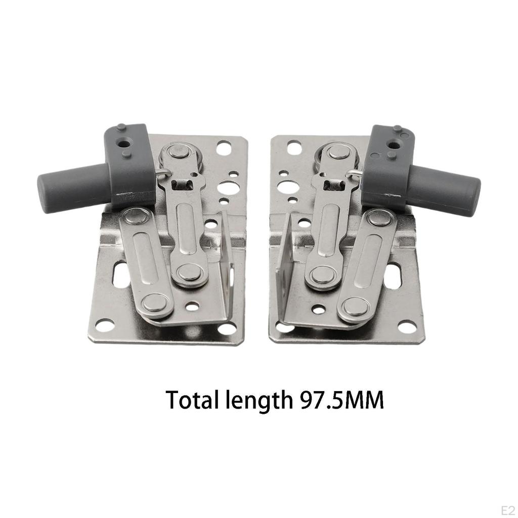 2 шт. петли для откидного поддона для раковины с демпфером, угол открытия 45°, простая установка спереди