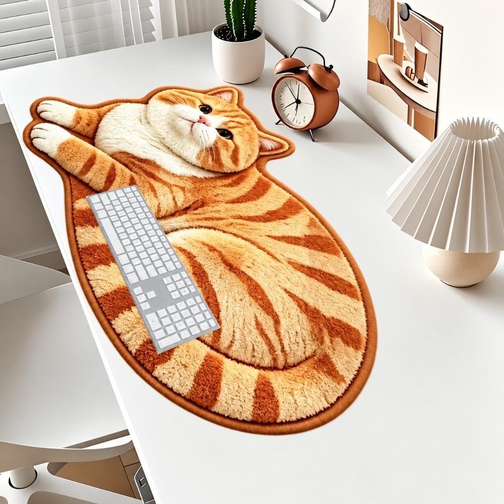 Cartoon Cat Pattern Rubber Mouse Pad Non-slip Laptop Table Mat New Keyboard Mice Mat Office