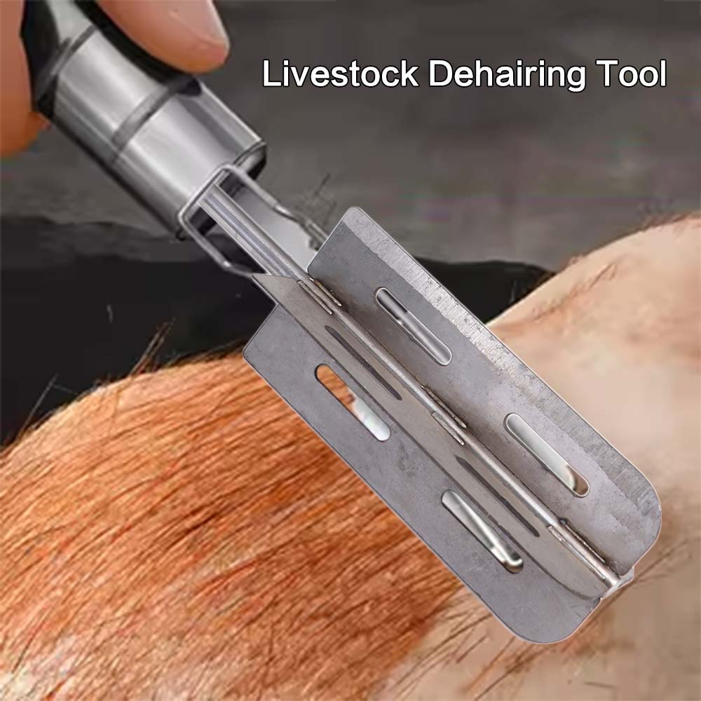 Portable Hog Hair Scraper Stainless Steel Hog Hair Shaver Wear-resistant Hog Trimmer Farm