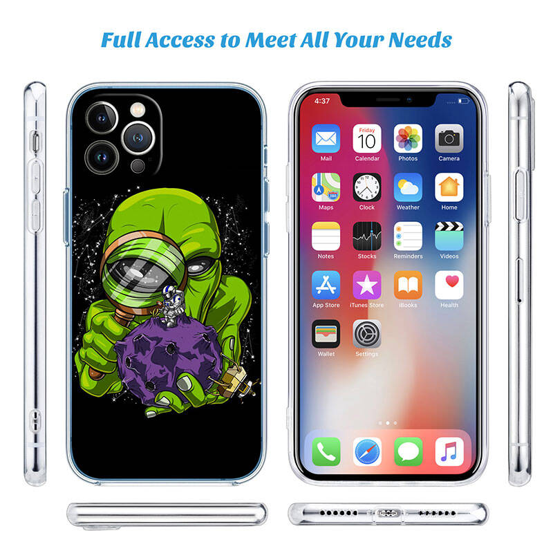 MH140 Space Alien UFO Phone Case for Motorola G34 G32 G31 G14 G15 G84 G62 E32 G24 G72 G71 G73 G85 G200 G60 G52 G51 G50 G42 G41 G32 G30