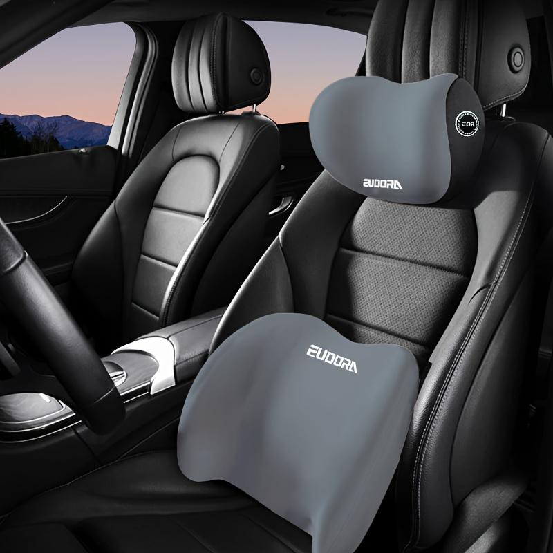 Car Headrest and Lumbar Support Set | Comfort Enhancement for Autumn and Winter | Ergonomic Fit Design | High-Density Foam Fill