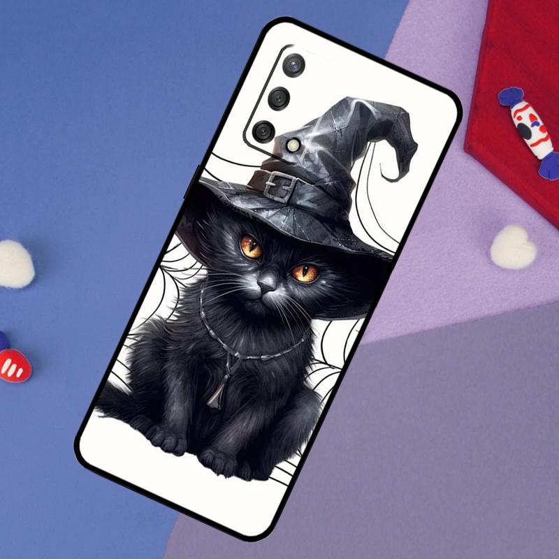 Чехол Черная Кошка Ведьмы Для Oppo A17 A60 A40 A80 A16 A76 A96 A98 A58 A78 A18 A38 A57 A74 A54 A94 A15 A5 A6 Pro