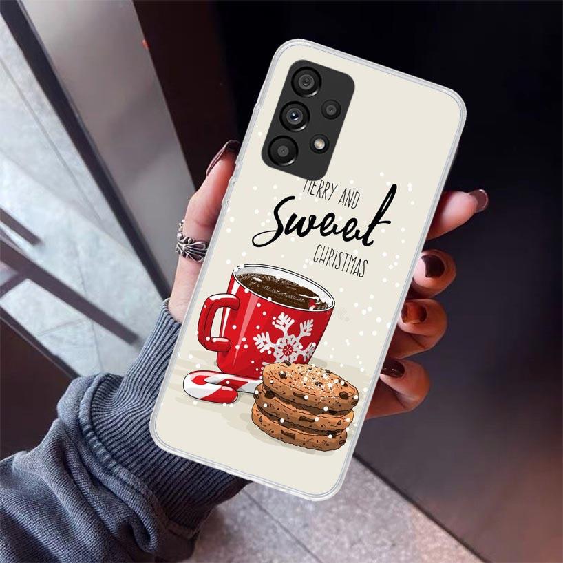 Winter Coffee Christmas Phone Case For Samsung Galaxy A17 A16 A15 A14 A13 A57 A56 A55 A54 A53 A37 A36 A35 A34 A33 A26 A25 A24 A2