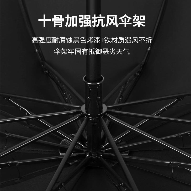 Большой зонт, мужской увеличенный утолщенный и усиленный женский двойной всепогодный и дождевой зонт, складной ручной противоштормовой специальный зонт