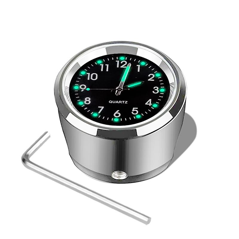 Часы на руль мотоцикла, прочные, из нержавеющей стали, с функцией ночного видения, водонепроницаемые, с противоударной пряжкой, для мотоцикла и велосипеда