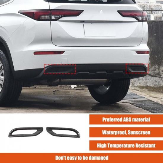 Декоративная накладка на нижний задний противотуманный фонарь из АБС-пластика с карбоновым покрытием для Mitsubishi Outlander +