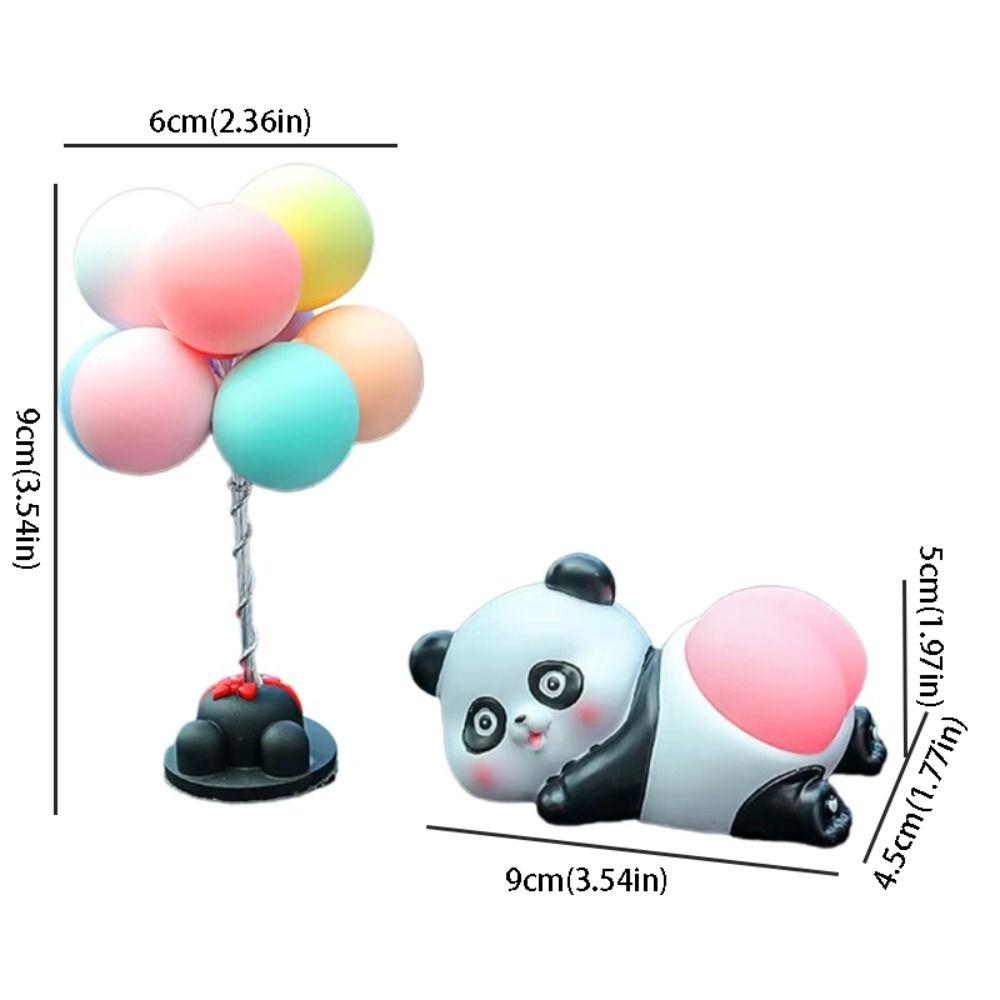 Panda Pig Car Ornaments Cute Cartoon Decorative Accessories Car Interior Ornaments Car Decoration