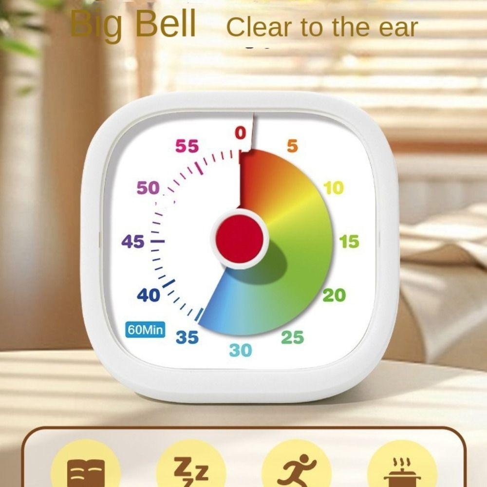 Movement Visual Timer Time Management Sweep Second Countdown Clock 60-Minute Silent Kitchen Cooking Timer Kids and Adults3